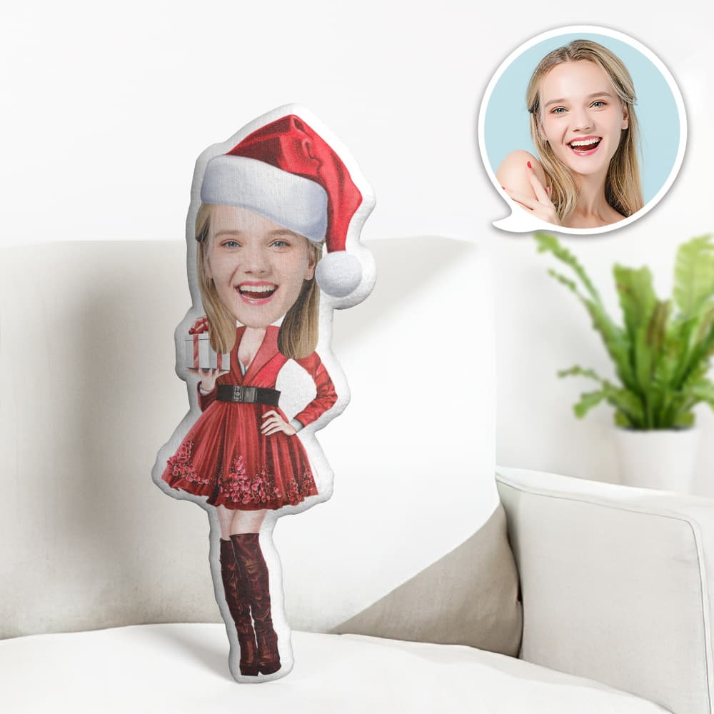 Custom Face Pillow Personalised Photo Pillow Christmas Dress MiniMe Pillow Gifts for Christmas
