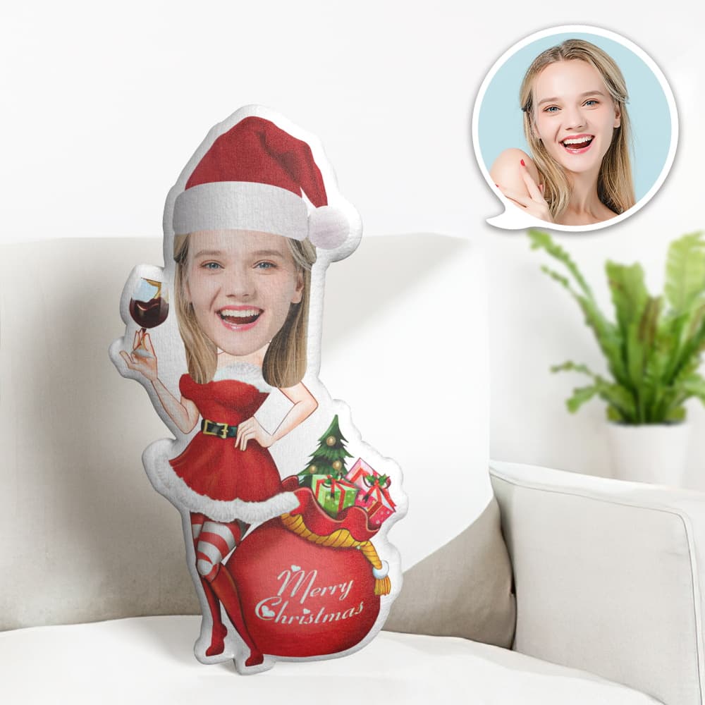 Custom Face Pillow Personalised Photo Pillow Gift Christmas Dress MiniMe Pillow Gifts for Christmas