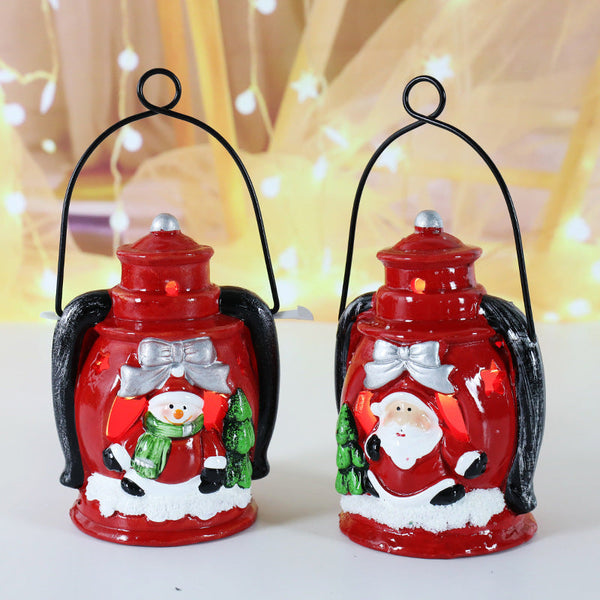 Christmas Flameless Candles Lovely Santa Claus Snowman Candle Light Christmas Decoration - photomoonlampau