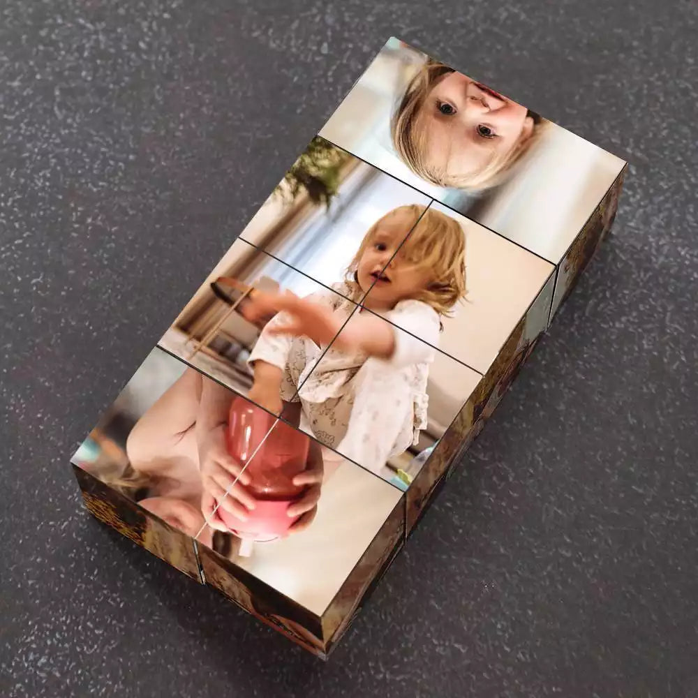 Custom Magic Folding MultiPhoto Rubic's Cube Gifts For Kids