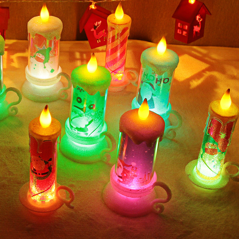 Christmas LED Flameless Candle Light For Christmas Thanksgiving New Year Decoration