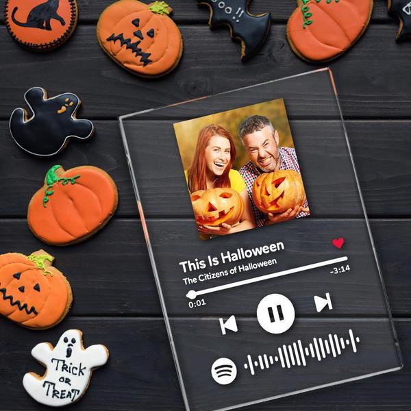 Custom Music Code Music Plaque(120mm x 160mm) Halloween Home Decor Happy Howloween