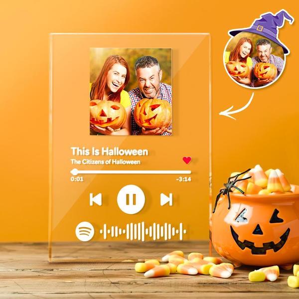 Custom Music Code Music Plaque(120mm x 160mm) Halloween Home Decor Happy Howloween
