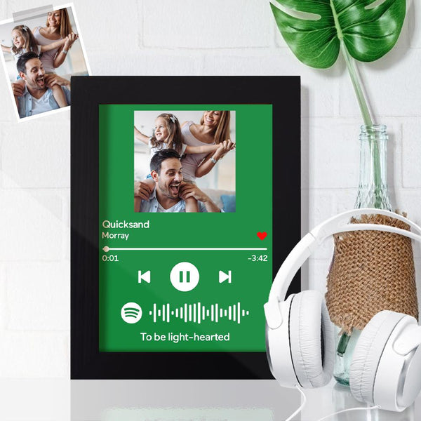 Idea for Dad Spotify Frame - Custom Spotify Code Music Frame Father's Day Gift (7"&10")
