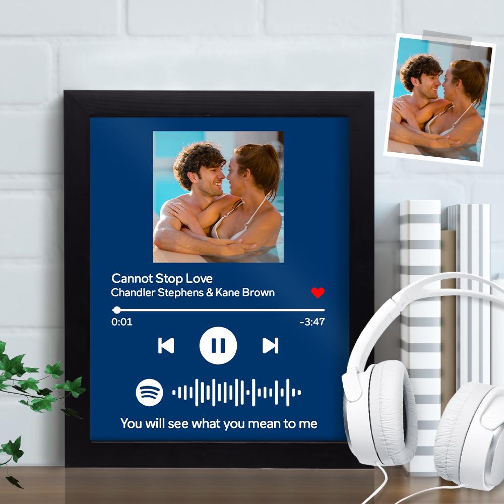 Idea for Dad Spotify Frame - Custom Spotify Code Music Frame Father's Day Gift (7