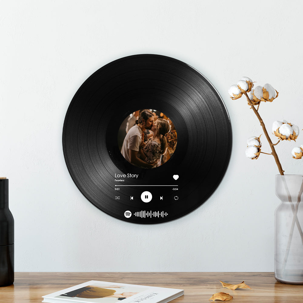 Custom Scannable Spotify Vinyl Record Personalised Music Decoration Bedroom or Living Room