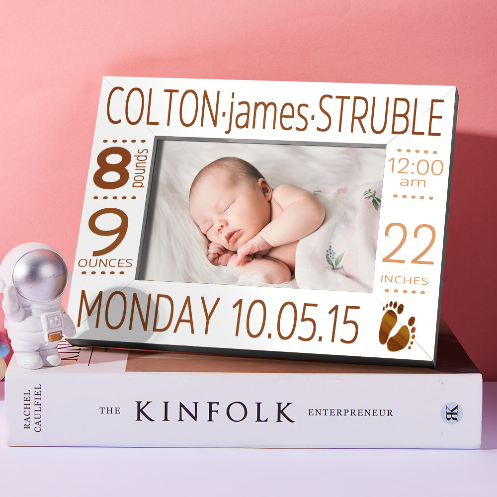 Newborn Baby Gifts Photo Frame Birthday Gifts Date Weight Name