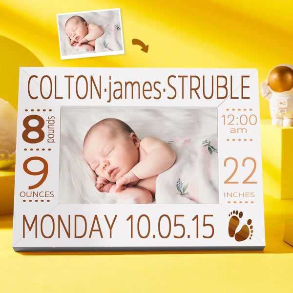 Newborn Baby Gifts Photo Frame Birthday Gifts Date Weight Name