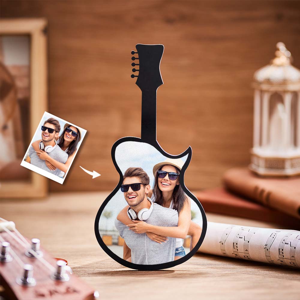 Custom Photo Guitar Frame Personalised Picture Frame Music Lover Gifts