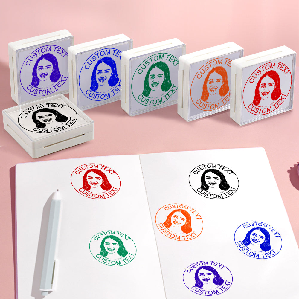 Personalized Face Stamp Custom Portrait Stamps Gifts for Him and Her