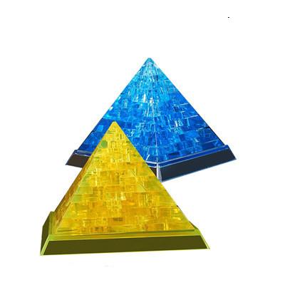 DIY Pyramid 3D Puzzle Clear Jigsaw Puzzle Transparent Jigsaw Puzzles  Gifts for Adults for Kids37Pcs