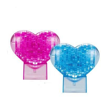 DIY Heart 3D Puzzle Clear Jigsaw Puzzle Transparent Jigsaw Puzzles  Gifts for Adults for Kids 39Pcs