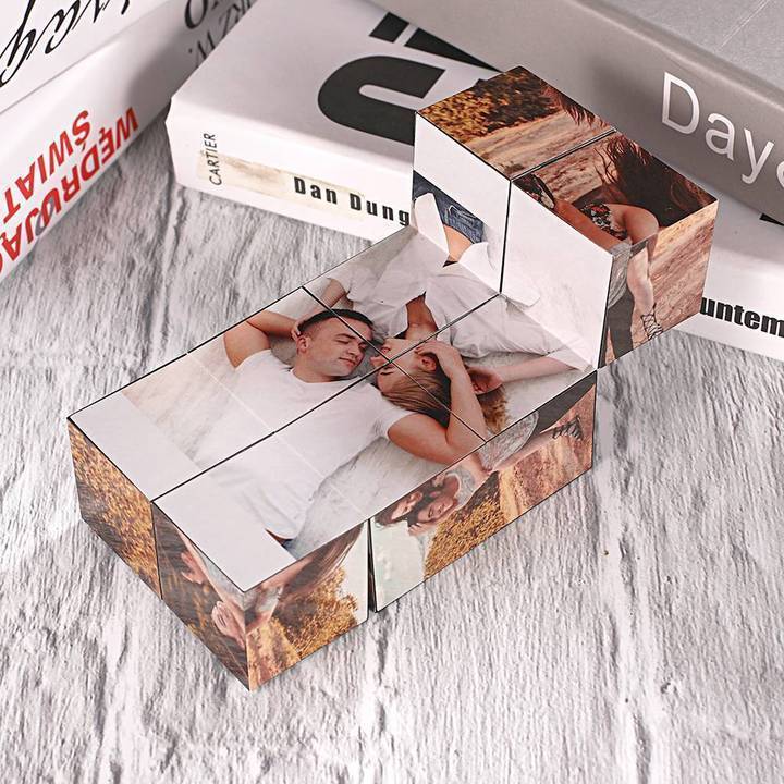 Custom Magic Folding Multiphoto Rubic's Cube Love is Love Boy's Love
