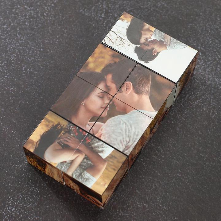Magic Folding Photo Rubic's Cube Love is Love Girl's Love