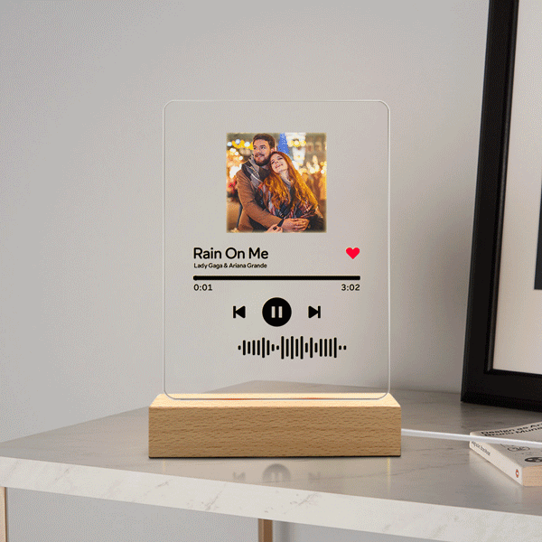 Personalised Music Code Music Plaque(120mm x 160mm) for boyfriend