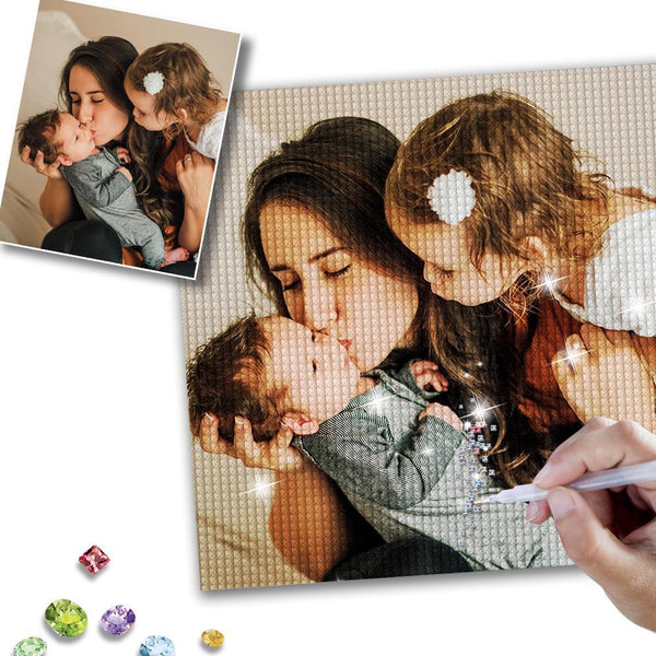 Custom Photo 5D DIY Full Square/Round Drill Diamond Painting Mother's Day Gifts for Her