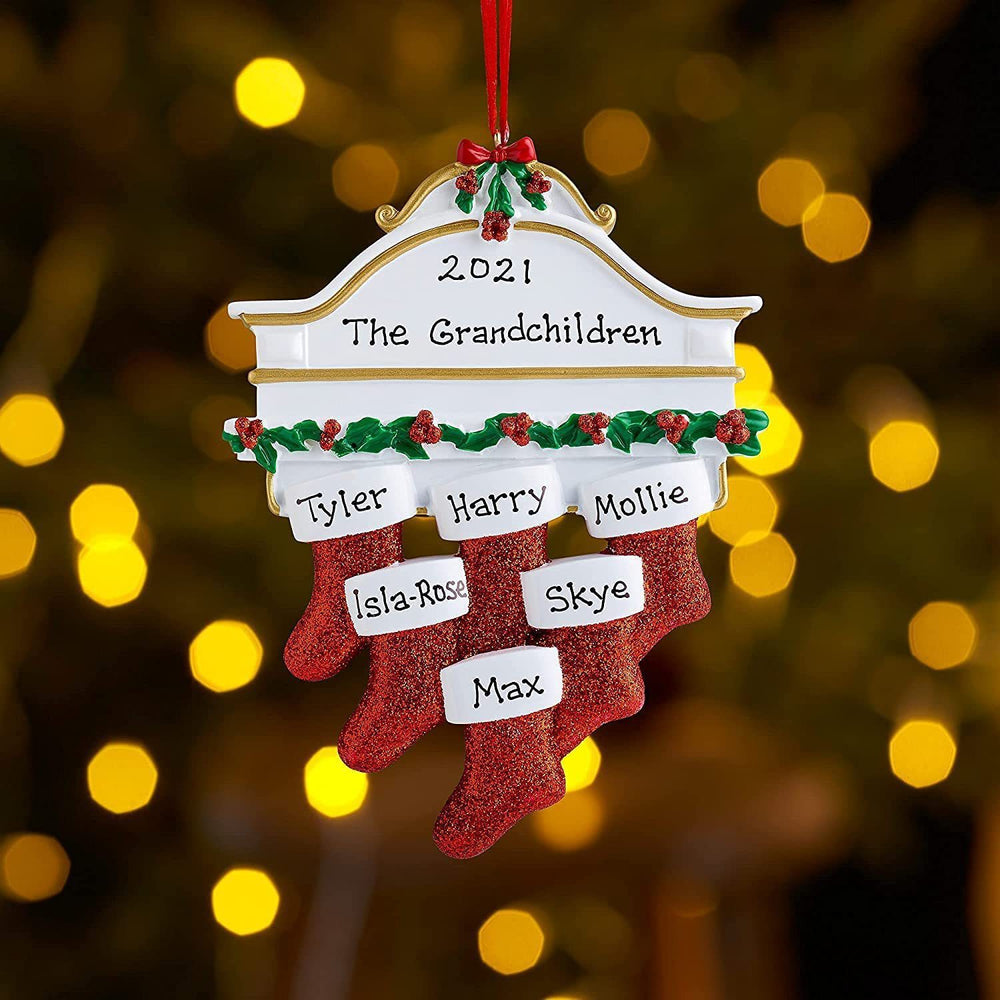 Ornaments Christmas stocking Pendant Ornament Family of 2 3 4 5 6 Ornament DIY Christmas Tree Decoration