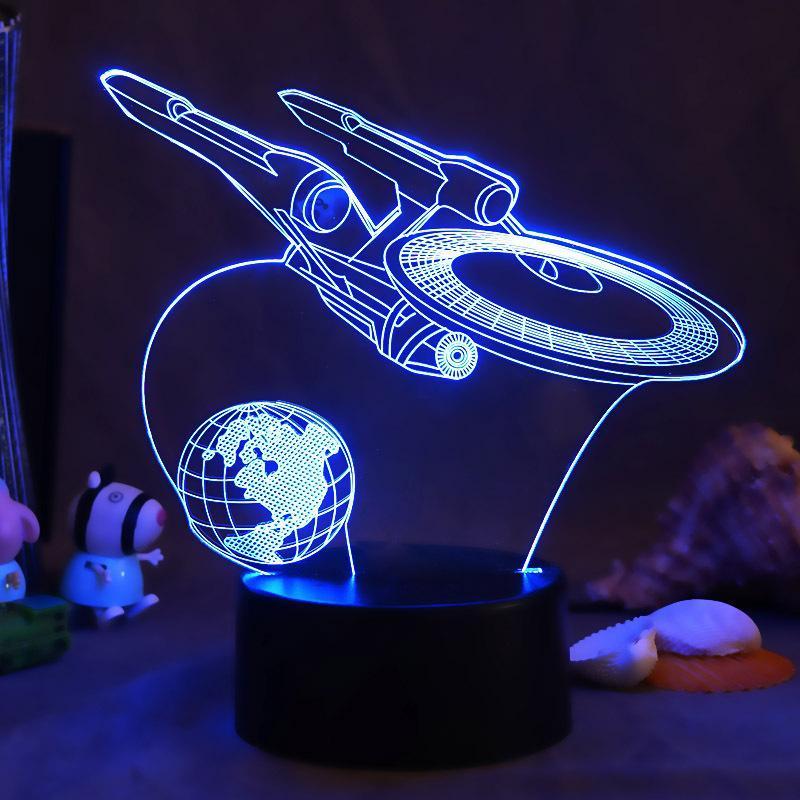 3D Illusion Night Light  LED Lamp 7 Colors Gift for Boys