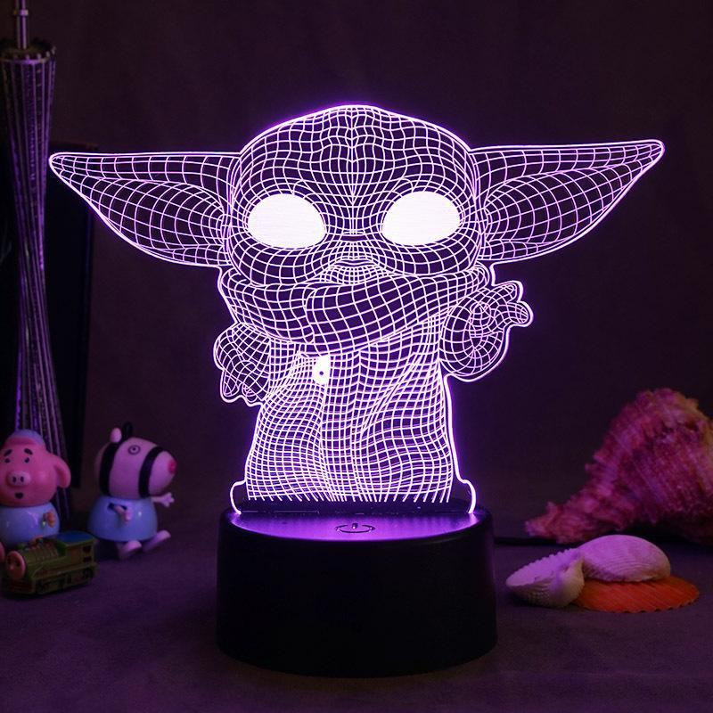 3D Illusion Night Light  LED Lamp 7 Colors Gift for Boys