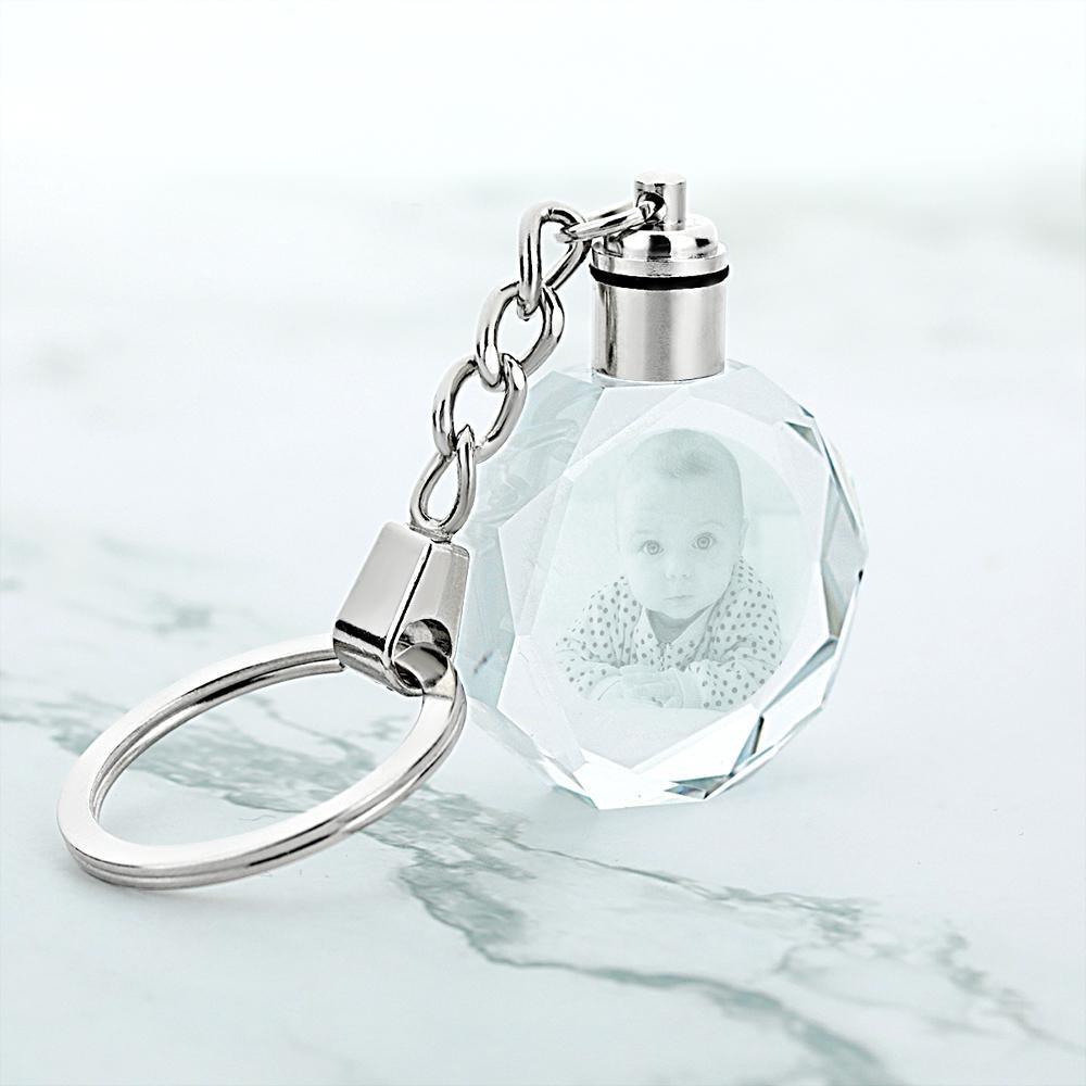 Father's Day Gift Custom Crystal Keyring - Gifts For Dad