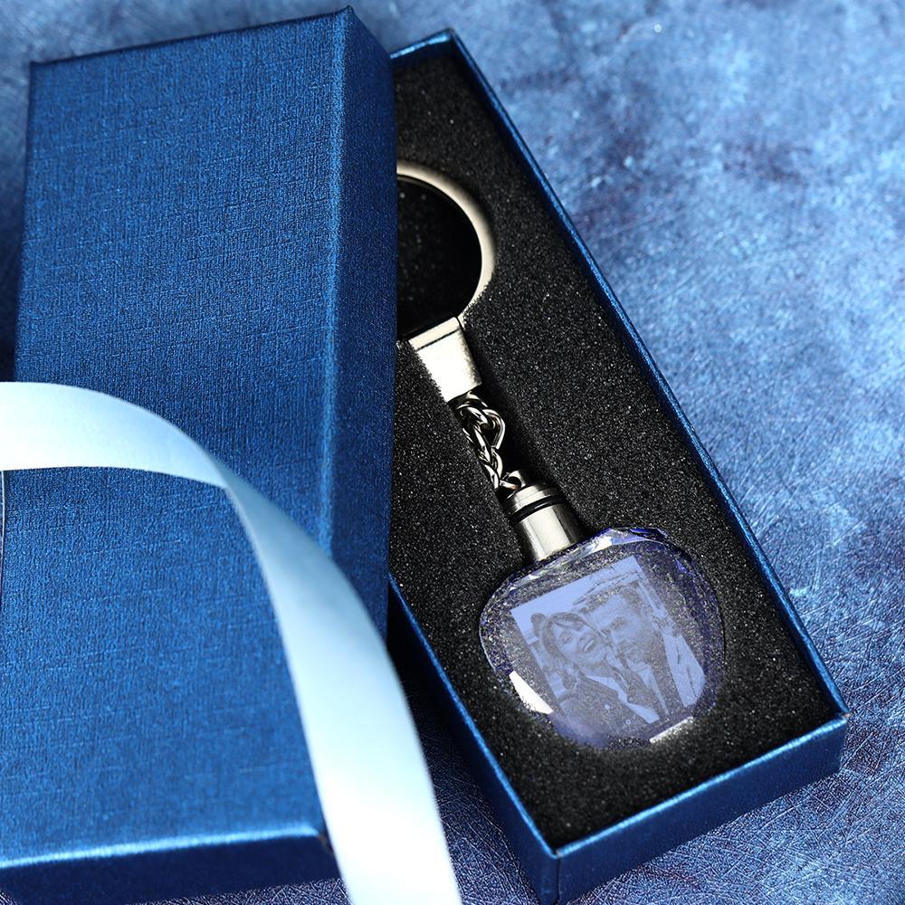 Custom Heart Shape Crystal Keyring -Best Christmas Gift for Your Girlfriend