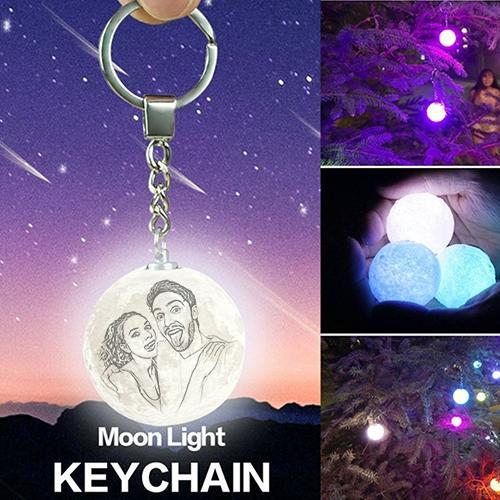 Custom 3D Printing Photo Moon Light With Your Text-For Baby-Touch Two Colors(10-20cm)