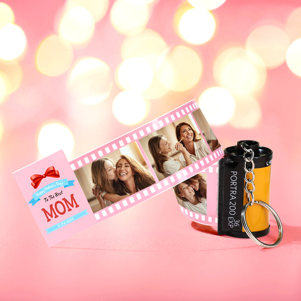 Custom Photo Film Roll Keychain Storyful The Best Mom Camera Keychain Mother's Day Gift