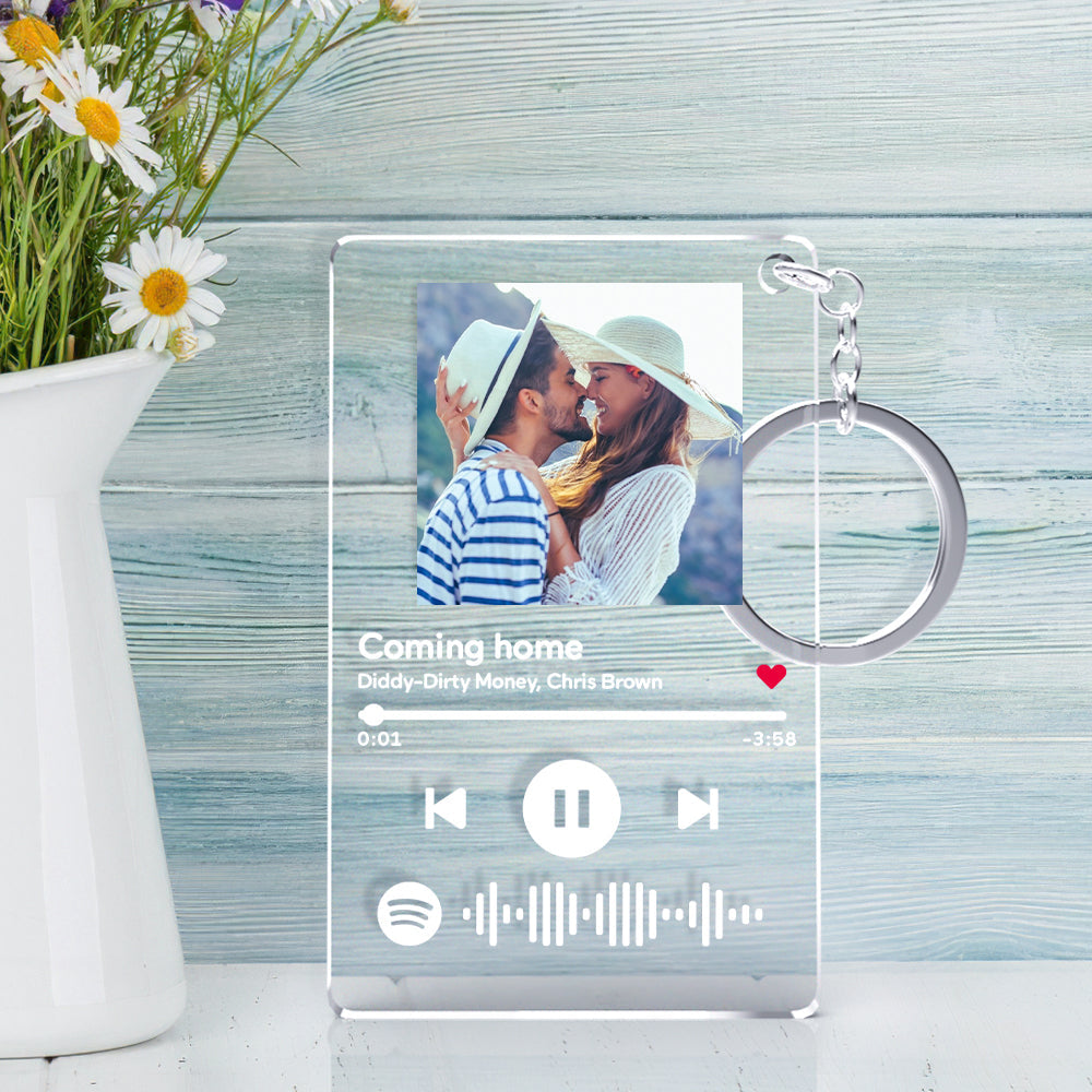 Personalised Gift for Best Friend Music Art Glass Album Cover Custom Music Plaque Best Photo Gift For Besties