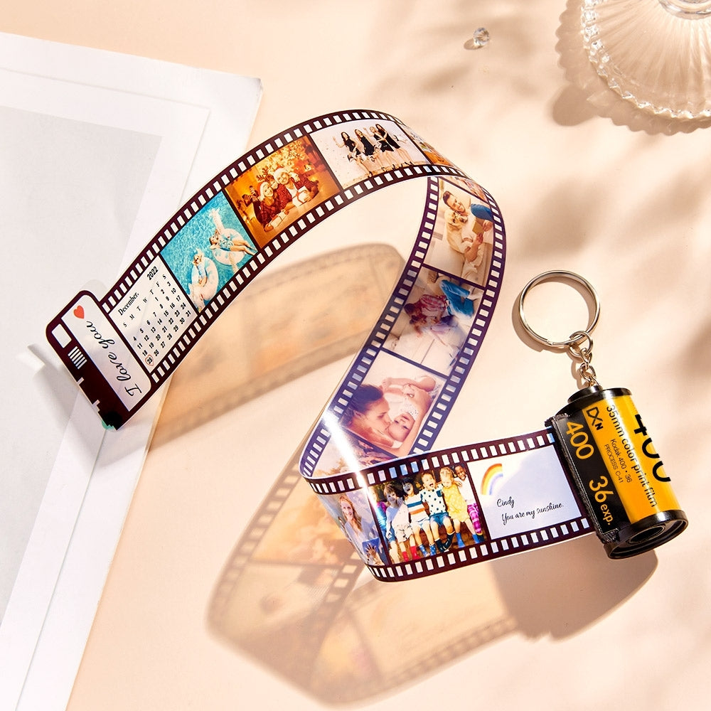 Custom Camera Roll Keychain Personalised Film Keychain Gifts For Lover