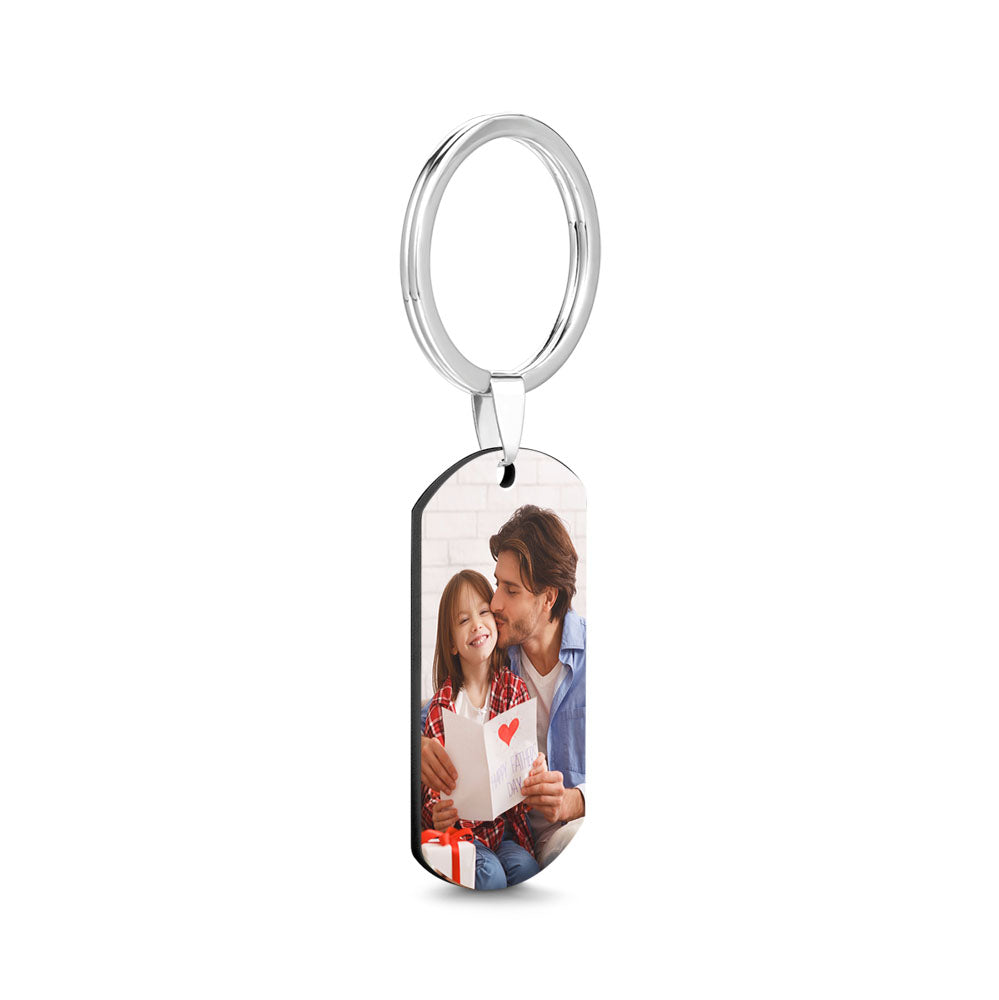 If Dad Can't Fix It We're All Screwed Keychain Custom Photo Keychain For Father's Day Gift