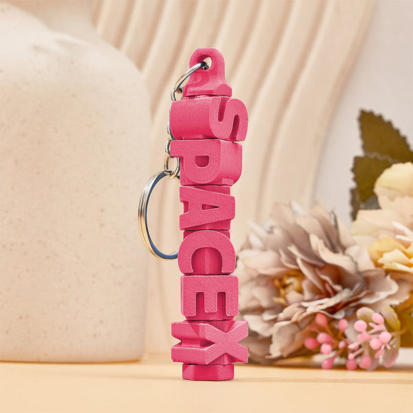 3D Printed Personalised Name Keychain Colorful Name Tags Personalised Gifts for Him - photomoonlampau