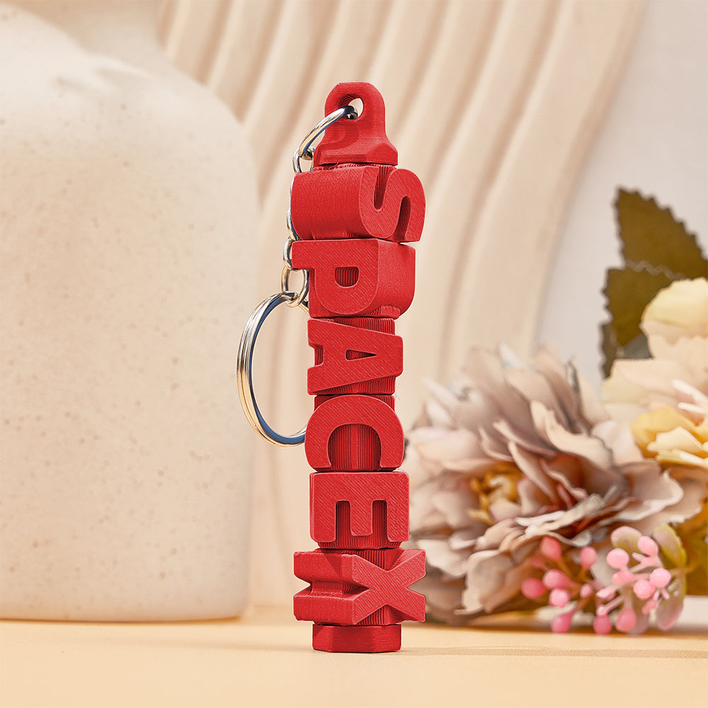 3D Printed Personalised Name Keychain Colorful Name Tags Personalised Gifts for Him