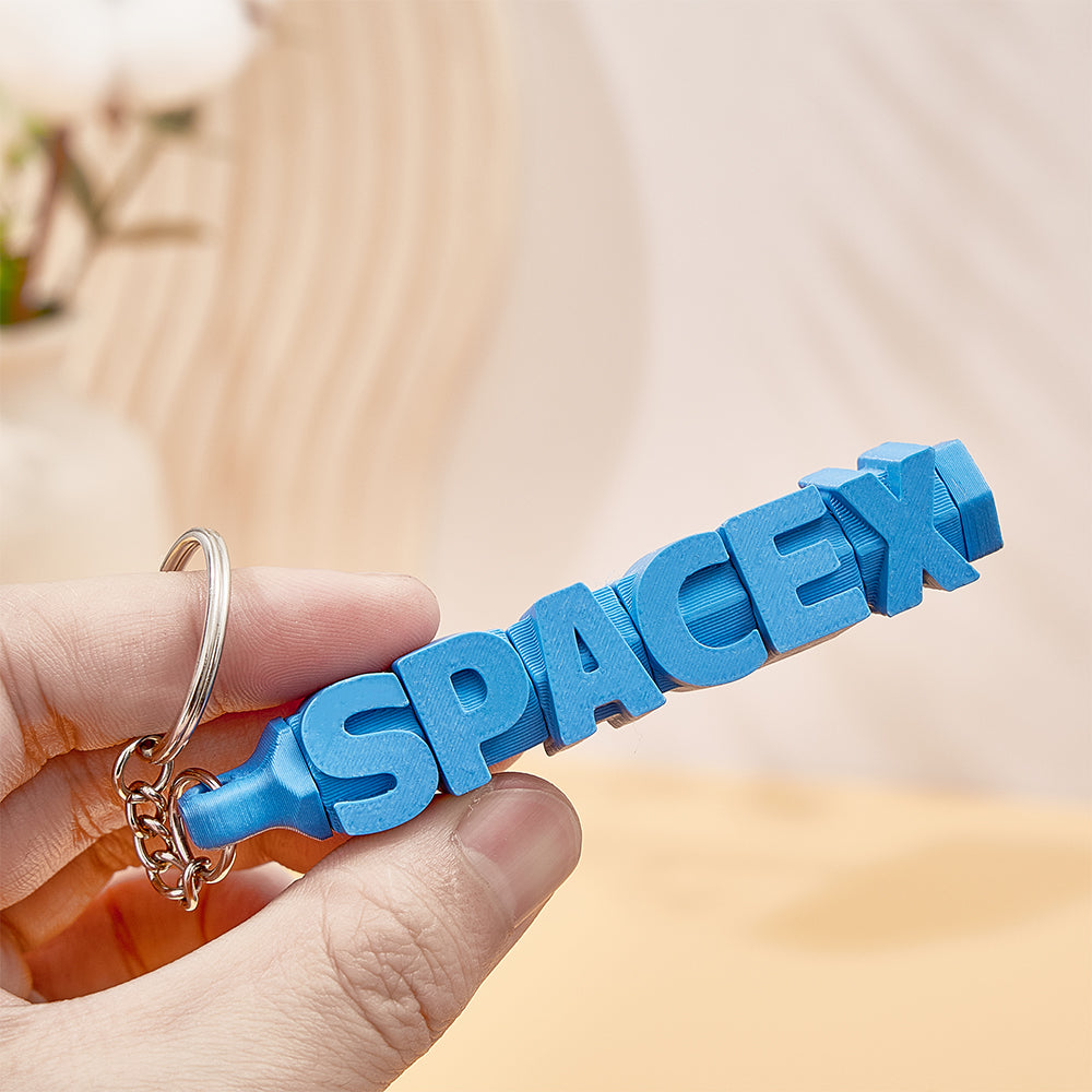 3D Printed Personalised Name Keychain Colorful Name Tags Personalised Gifts for Him