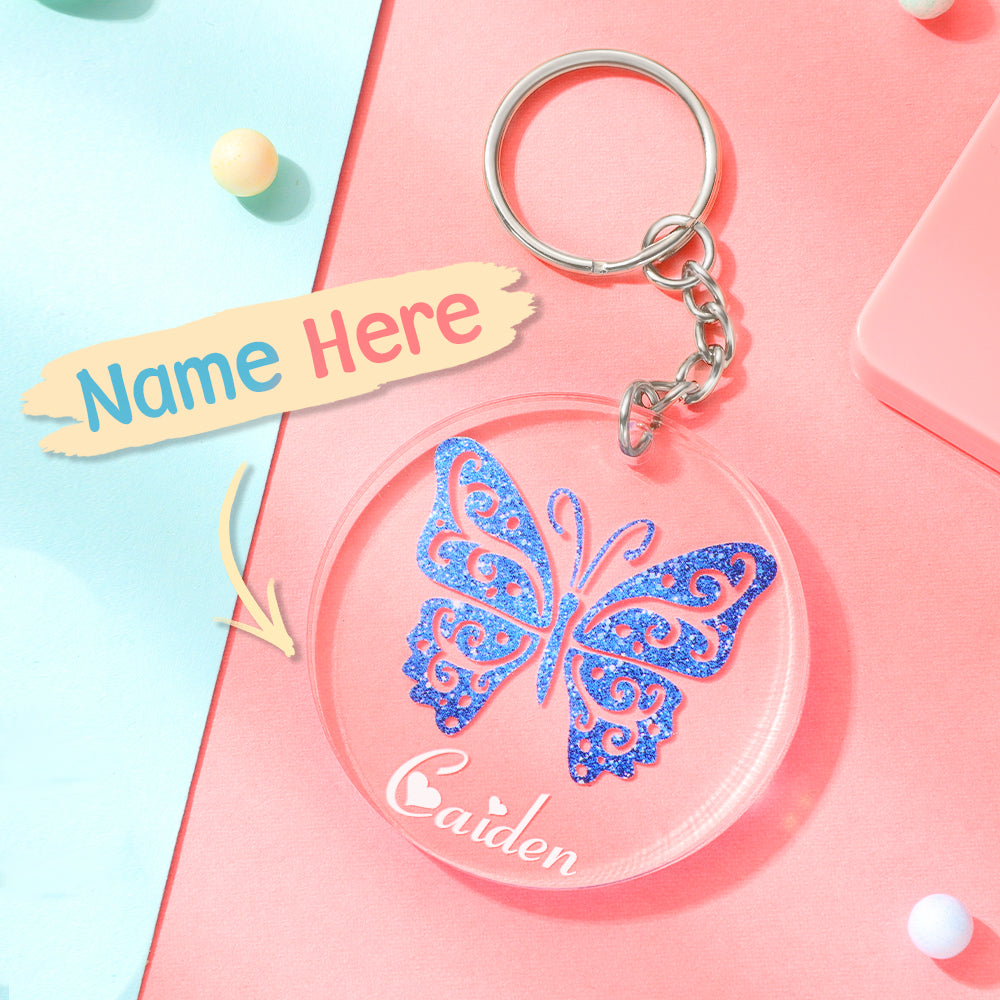 Custom Acrylic Butterfly Keychains