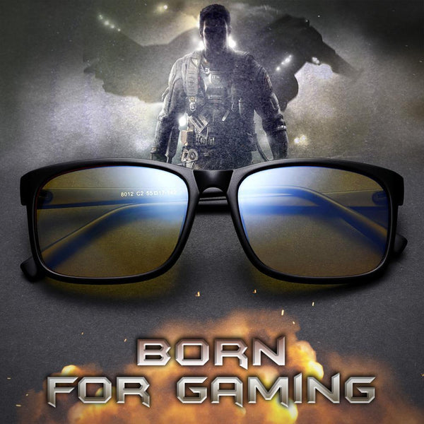 Blizzard - Adults Professional Gaming Glasses Blue Light Blocking Glasses - Matte Black - photomoonlampau