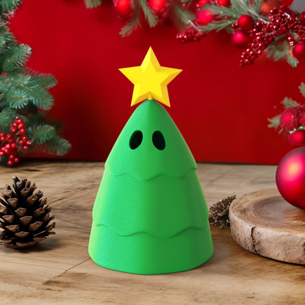 3D Printed Funny Christmas Tree Home Decoration Christmas Gift Height 5.12in - photomoonlampau