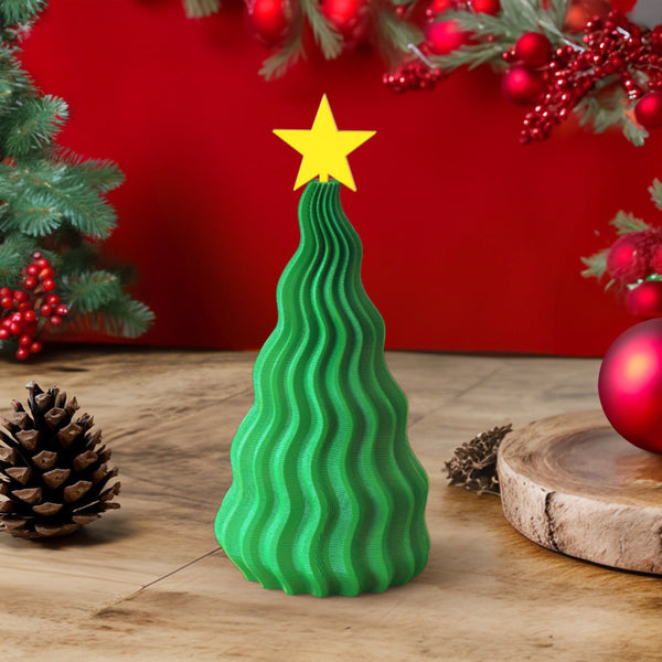 3D Printed Christmas Tree Home Decoration Christmas Gift Height 5.12in - photomoonlampau
