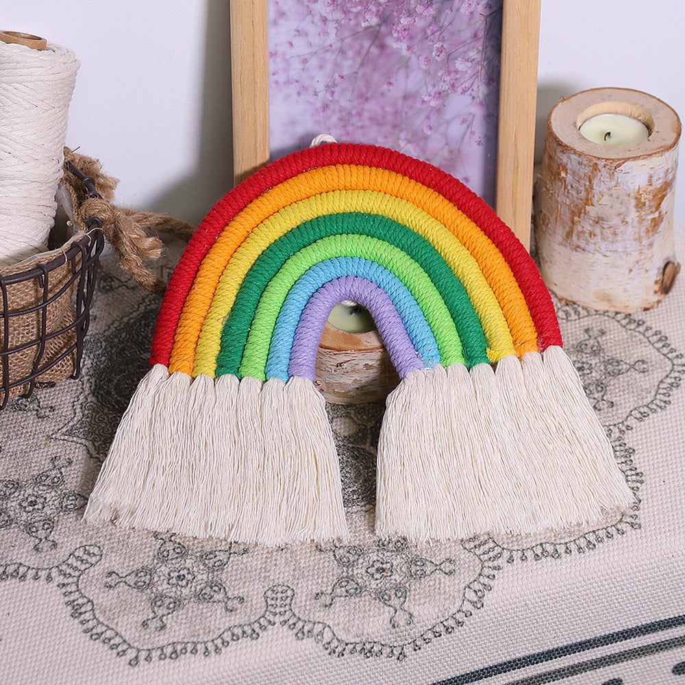 Boho Rainbow Wall Hanging Decor for Nursery Home Party Baby Shower Supplies