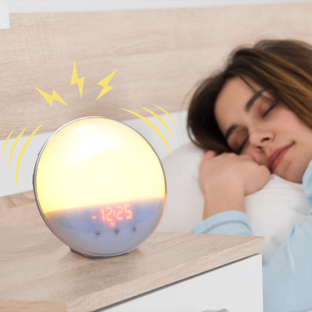 Wake Up Light Sunrise Alarm Clock Loud Alarm Clock for Heavy Sleepers Adults