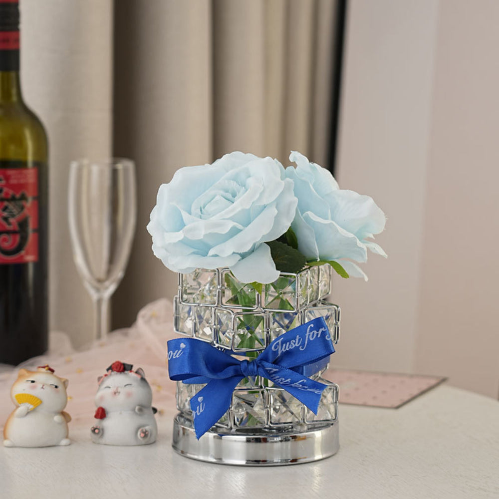 Romantic Rose Night Light Cube Flower Lamp Gifts for Lover