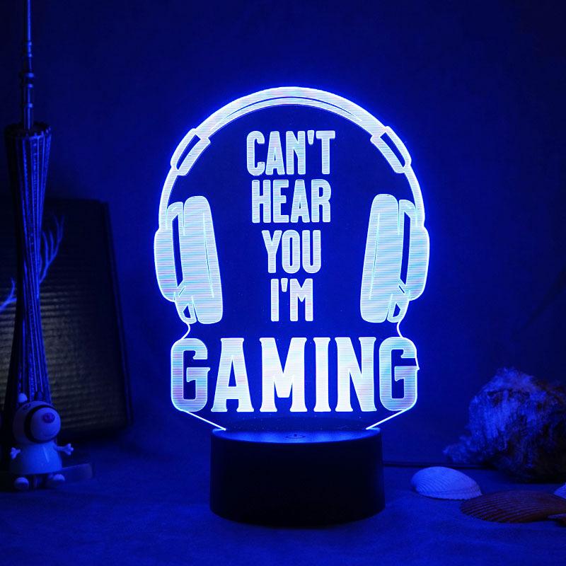 3d Night Lamp for Gaming Table Color Changing Game Console Icon Night Lamp Gaming Room Desk Setup Light Gift for Gamer