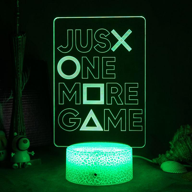 3d Night Lamp for Gaming Table Color Changing Game Console Icon Night Lamp Gaming Room Desk Setup Light Gift for Gamer