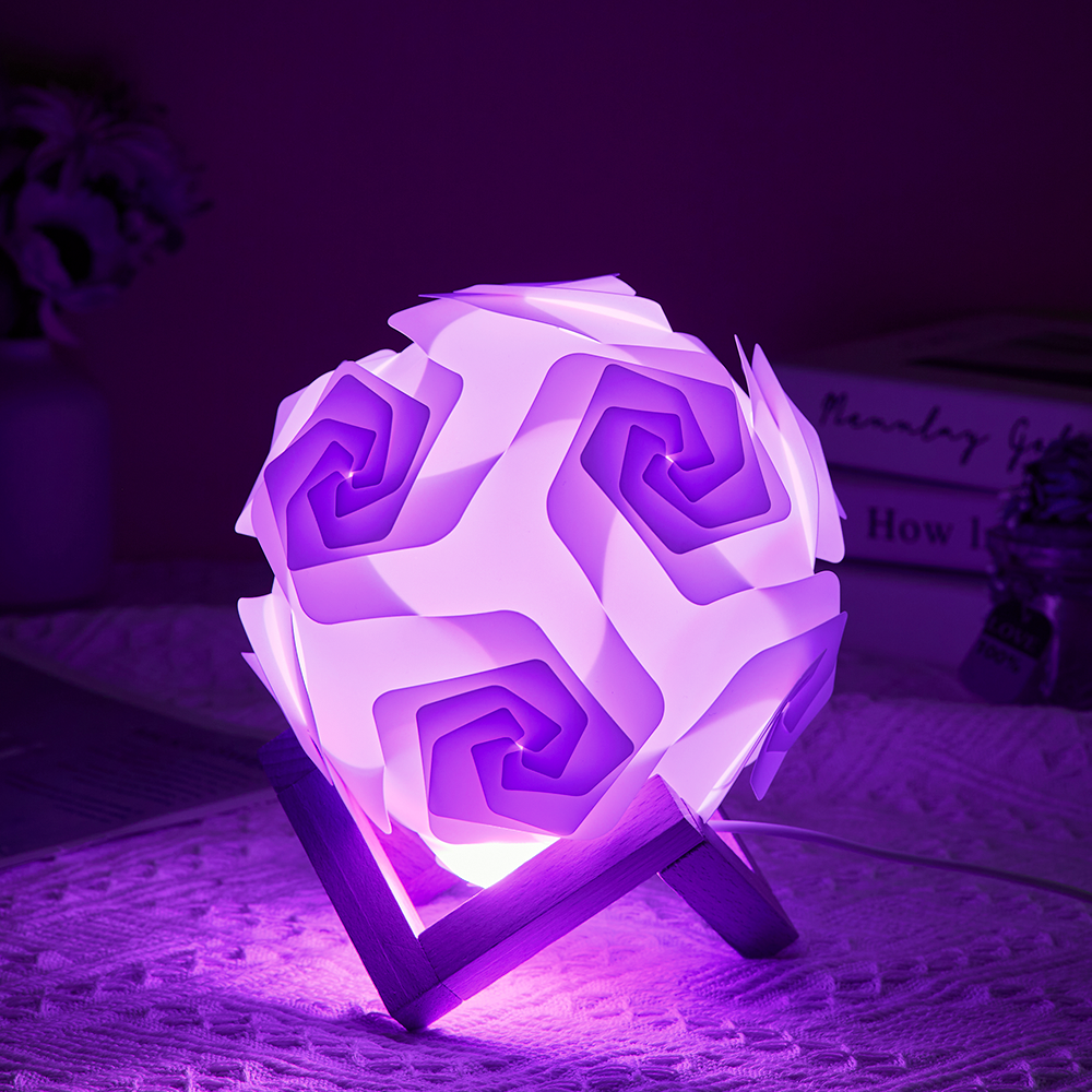 DIY  Lamp Creative Rose Pinwheel Night Light for Kids