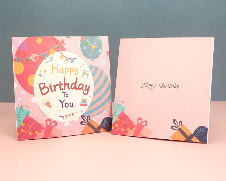 Birthday Card Three-dimensional Crystal Commemorative Gifts
