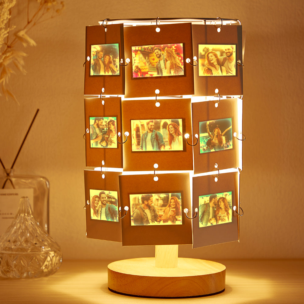 Custom Photo Night Light Personalized Engravable Vintage Film Lamp Family Gift