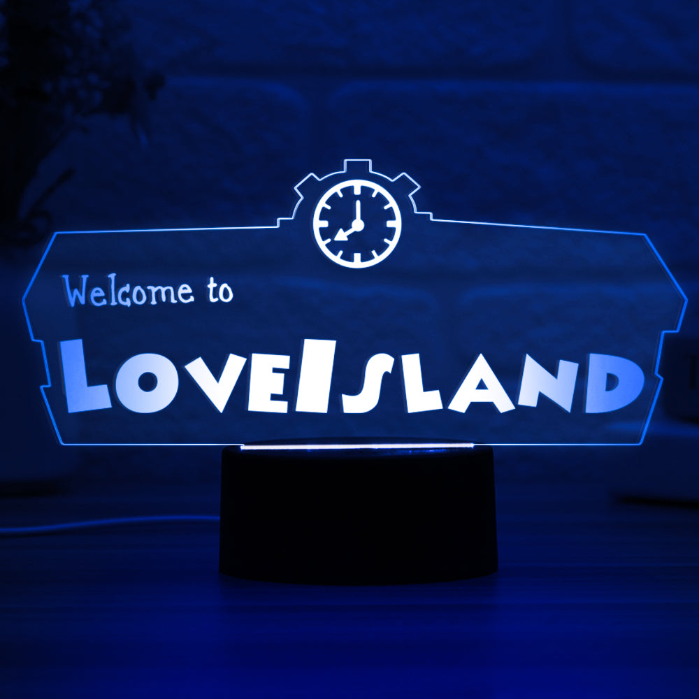 Custom Animal Crossing Island Sign Name LED Lamp Night Light Leaf Bells Final Fantasy