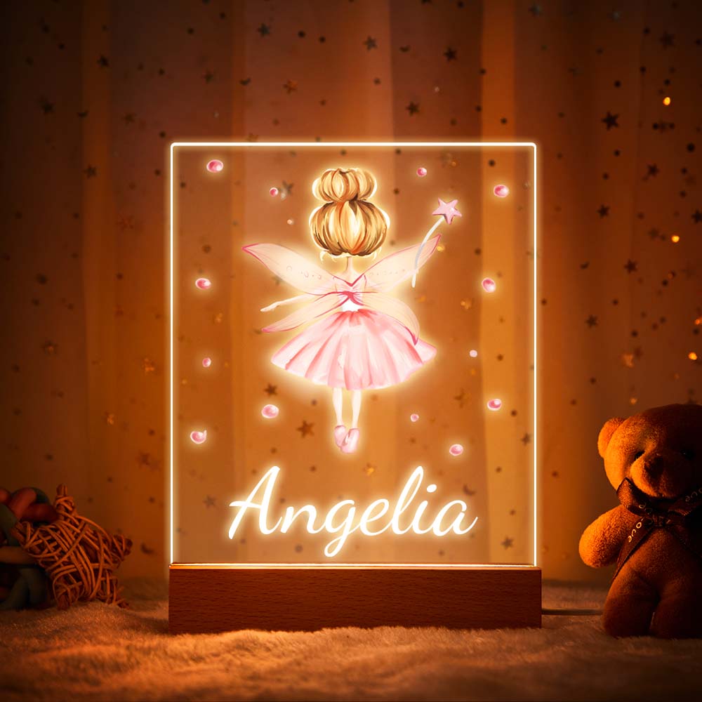 Personalised Name Night Light for Girls Best Nursery Decor Lamp Kid's Bedroom Decor