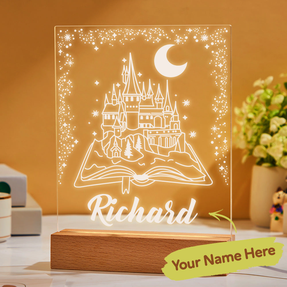 Harry Potter Personalised Night Light Hogwarts Gift 3D Led Lamp Gifts for Harry Potter fan