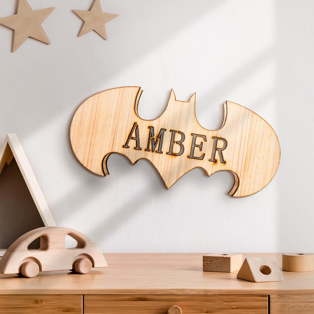 Personalised Unicorn Natural Wall Sconce Wooden Wall Lamp Wall Decor Kids Room Decor Girls