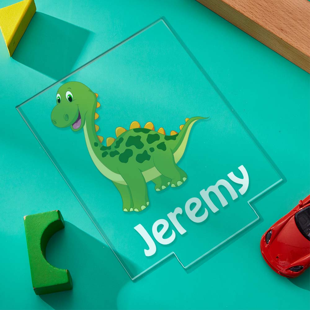 Custom Dinosaur Gifts For Boys 8-12 Personalised with Custom Name T-Rex Pterodactyl Triceratops